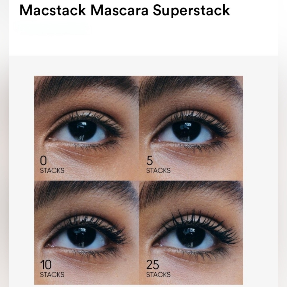 MAC Cosmetics Superstack Mascara - Black New In Box - Picture 2 of 4
